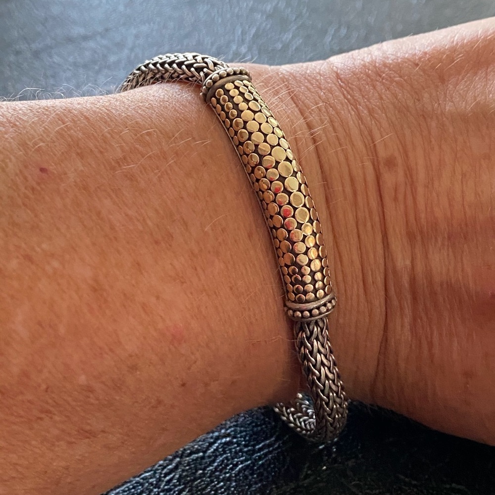 John Hardy 18k and sterling silver bracelet